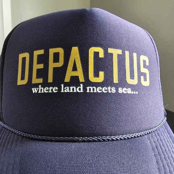 🌷Original DEPACTUS Surf brand mesh back.- DEPACTUS Wordmark Trucker Hat - Picture 2 of 7